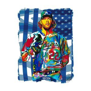 Clayton Kershaw Los Angeles Dodgers Baseball Poster Print Wall Art 13x19
